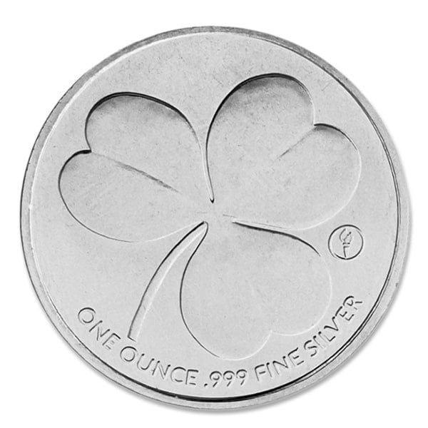 Irish Shamrock 1 Oz Silver Round