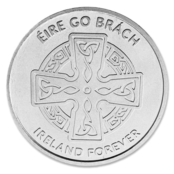Irish Shamrock - 1 Troy Ounce .999 Silver thumbnail