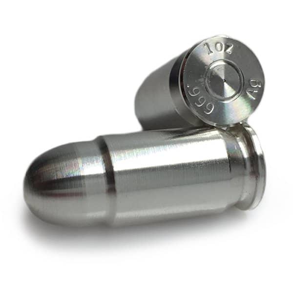 1 Oz Silver Bullet - 1 Troy Oz .999 Fine Silver (.45 Cal) thumbnail