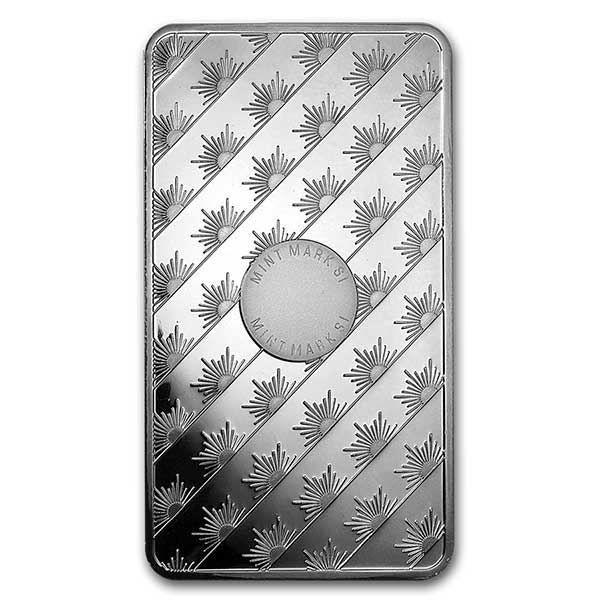 10 Oz Sunshine Mint Silver Bar, .999 Pure