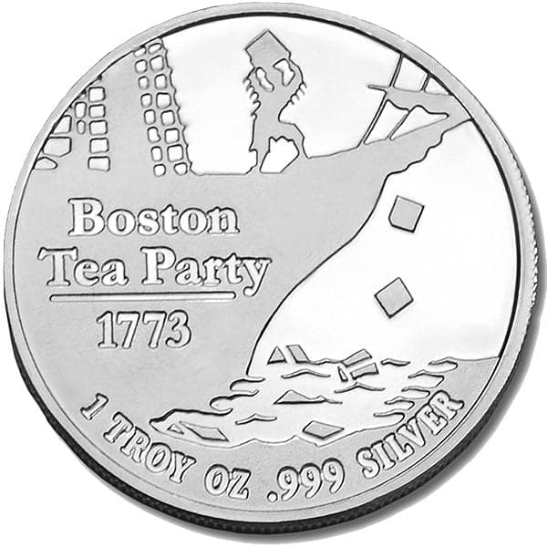 Don't Tread On Me / Tea Party 1 Oz Silver Round