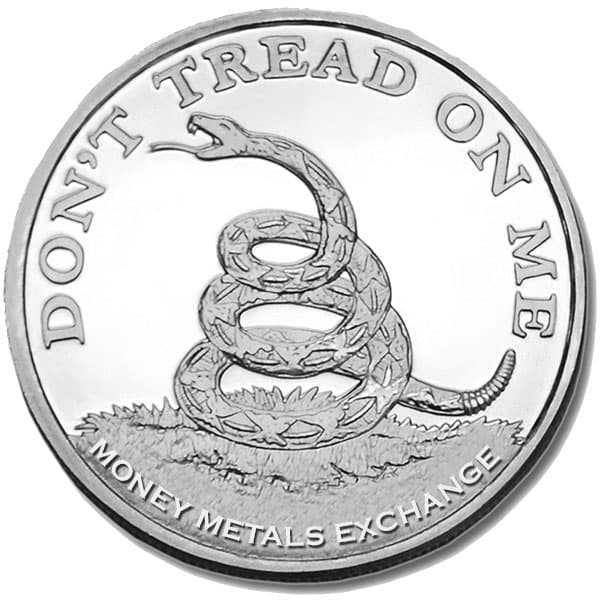 Don't Tread On Me / Tea Party 1 Oz Silver Round