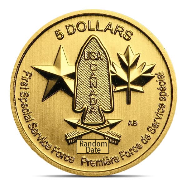 RCM Devils Brigade - 1/10 Oz., .9999 Pure Gold