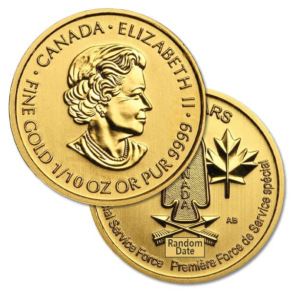 RCM Devils Brigade - 1/10 Oz., .9999 Pure Gold