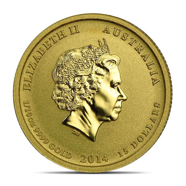 1/10 Oz Gold Australian Battle of the Coral Sea Coin, .9999 Pure (Dates Our Choice)