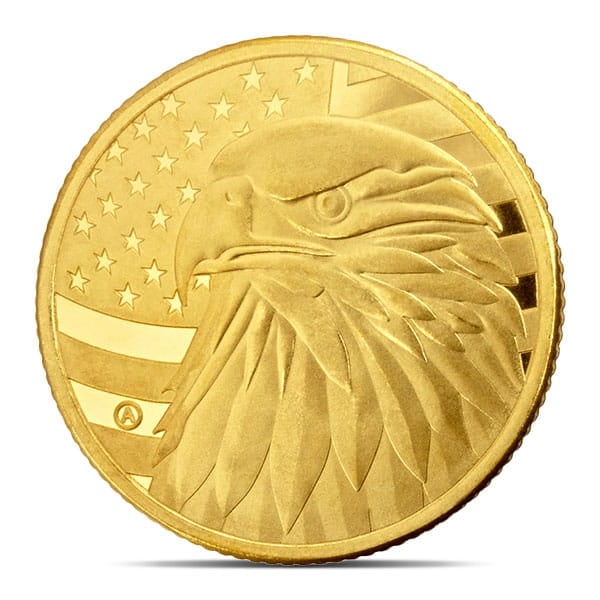 Freedom Eagle Gold 1/10th Ounce Round - .9999 Pure