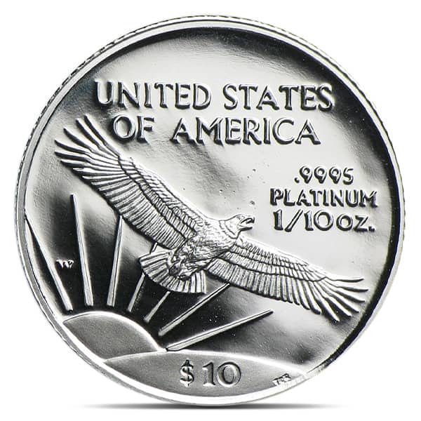 RANDOM Date Proof Platinum American Eagle - 1/10 Troy Oz .9995 Pure