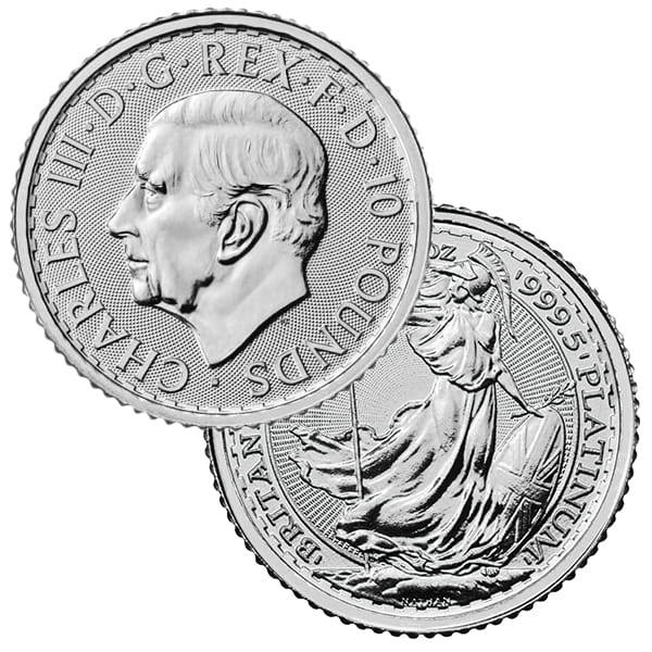 Royal Mint Platinum Britannia - 1/10th Oz Coin .9995 Pure