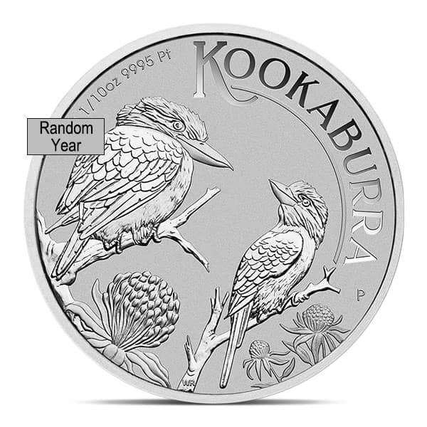 1/10 Oz Platinum Coin - .9995 Pure, Random Design