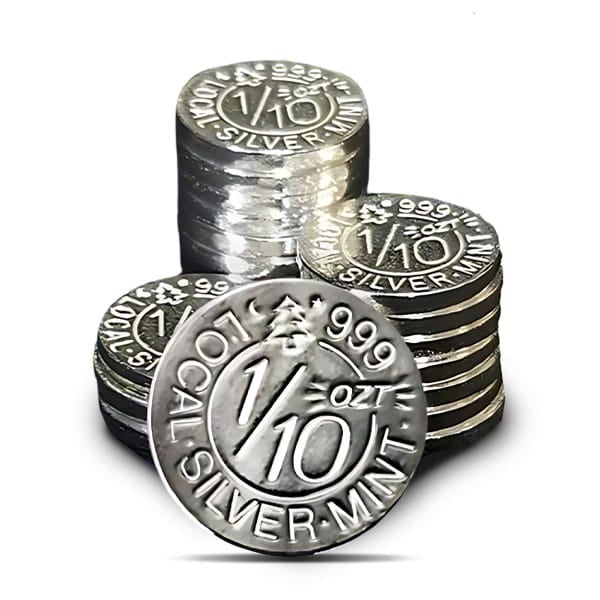 1/10 Ounce LSM Silver Round, .999 Pure