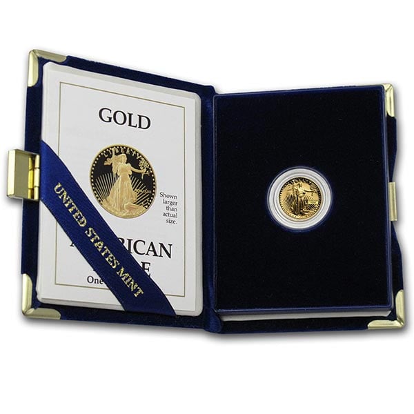 1/10 oz Proof Gold Eagle Coins (Random Years)