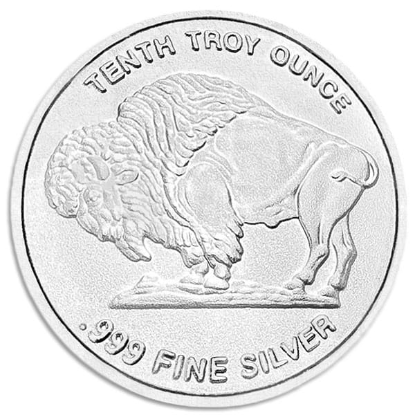 1/10 Ounce Buffalo SILVER Round