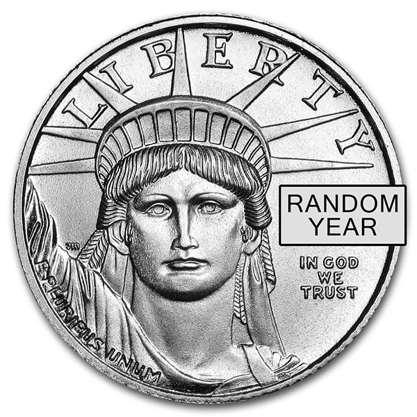 1/10 Oz Platinum American Eagle, Any Date/Type, .9995 Pure
