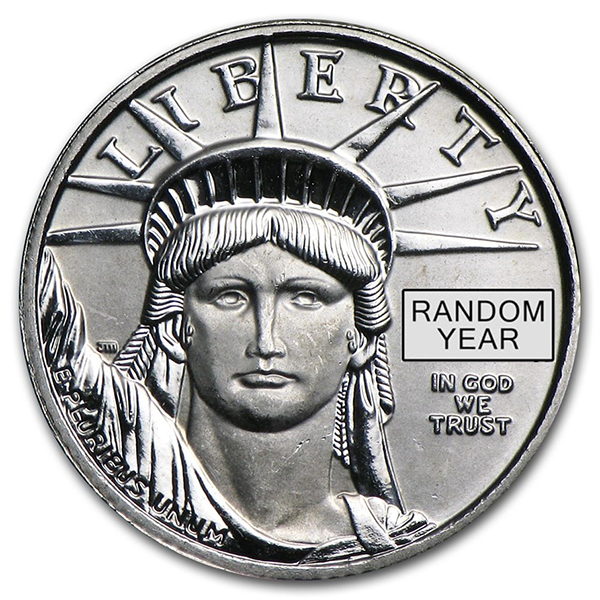 1/10 Oz Platinum American Eagle, Any Date/Type, .9995 Pure