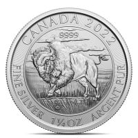 1-1/4 Ounce RCM 2022 Bison Buffalo - .9999 Silver