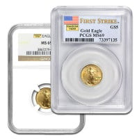 MS69 Graded 1/10 Troy Oz Gold American Eagle (PCGS / NGC) - RANDOM Dates