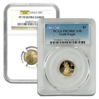 PR70 / PF70 Graded 1/10 Troy Oz Gold American Eagle (PCGS / NGC) - RANDOM Dates