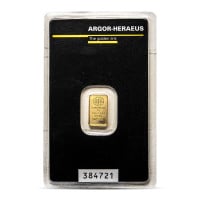 Argor-Heraeus - Gold Bar 1 Gram, .9999 Pure