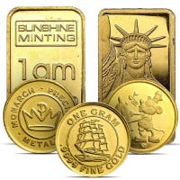 1 Gram Scratch & Dent Gold, .999+ Pure