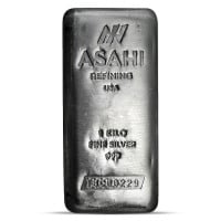 Asahi Kilo Bar - 1 Kilogram (32.151 Troy Oz), .999 Pure Silver