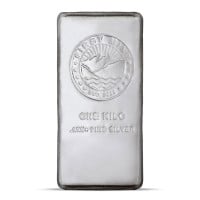 First Mint / First Majestic Kilo Bar - 1 Kilogram (32.151 Troy Oz), .999 Pure Silver