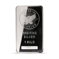 Sunshine 1 Kilo Bar (32.151 Troy Oz), .999 Pure Silver