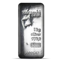 Valcambi Kilo Bar - 1 Kilogram (32.15 Troy Oz), .999 Pure Silver