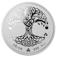 1 oz Ireland Tree of Life Silver Round (Proof-Like)