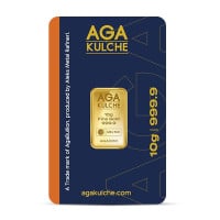AgaBullion Gold Bar, 10 Gram, .9999 Pure in Assay Package