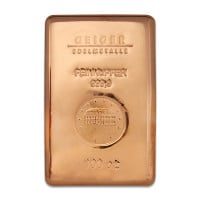 Geiger COPPER Bar - 100 AVDP OZ,  .999 Pure