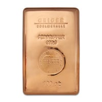 Geiger COPPER Bar - 100 AVDP OZ, .9999 Pure