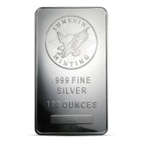 Sunshine Mint (MintMark SI) 100 Ounce Bar, .999 Pure Silver