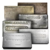 Engelhard 100 Oz Silver Bar, .999 Pure (Varying Condition)