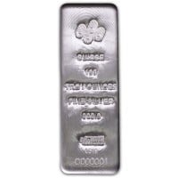PAMP Suisse 100 Ounce Bar, .999 Pure Silver