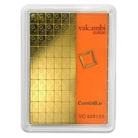 Valcambi CombiBar - 100 x 1 Gram .9999 Gold (3.215 troy Oz)