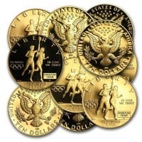 $10.00 U.S. Mint Commemorative Coin, 0.4838 Troy Oz Gold
