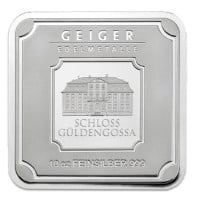 Geiger SILVER Bar - 10 Troy Oz .999 Pure, Mint Sealed