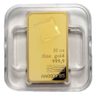 Valcambi Gold Bar, 10 Troy Oz, .9999 Pure