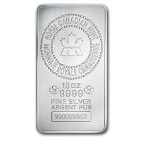 Royal Canadian Mint Silver Bar - 10 oz .9999 Silver