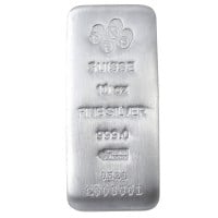 PAMP Suisse 10 Ounce Bar, .999 Pure Silver