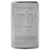 Johnson Matthey MINTED 10-oz Silver Bar, .999 Pure