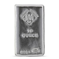 Johnson Matthey 10-oz Silver Bar (Poured), .999 Pure