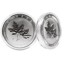 Canadian Maple Leaf, 10 Troy Ozs. Silver, .9999 Pure