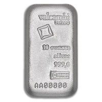 Valcambi 10 Ounce Bar, .999 Pure Silver