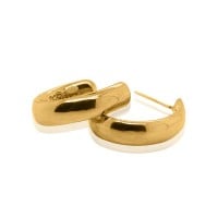 Gold Earrings - Classic Round Hoops **Polished Finish** - 11.4 Grams, .9999 Fine 24K Pure