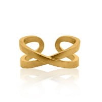 Gold Ring - Modern Infinity **Matte Finish** - 11.3 Grams, .9999 Fine 24K Pure - Large