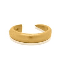 Gold Ring - Horn **Matte Finish** - 12.6 Grams, .9999 Fine 24K Pure - Large