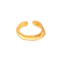 Gold Ring - Molten **Polished Finish** - 14.3 Grams, .9999 Fine 24K Pure - Large