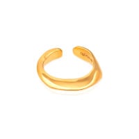 Gold Ring - Molten **Polished Finish** - 14.3 Grams, .9999 Fine 24K Pure - Large