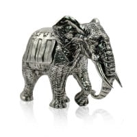 American Elephant - Sterling Silver Statue, 15 Troy Ozs, .925 Pure